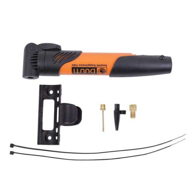 High-strength Orange Mini Bicycle Air Pump On Sale