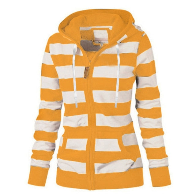 SALE Yellow Bengal Striped Hooded Jacket Sweatshirts