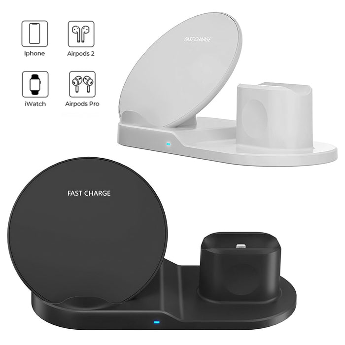 3 in 1 Fast Wireless Charging Dock for iPhone, Apple Watch, and  Airpods On Sale
