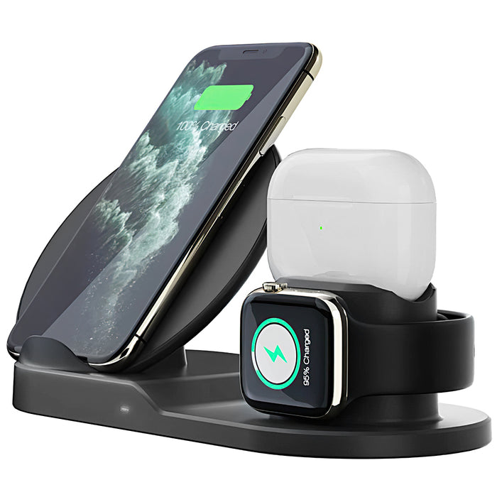 3 in 1 Fast Wireless Charging Dock for iPhone, Apple Watch, and  Airpods On Sale