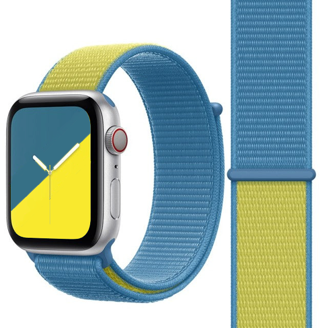Ukraine World Flag Nylon Watch Straps Collection For Apple Watch 38mm, 40mm, 42mm, 44 mm On Sale