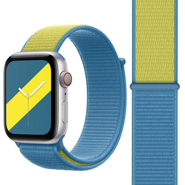 Sweden World Flag Nylon Watch Straps Collection For Apple Watch 38mm, 40mm, 42mm, 44 mm On Sale