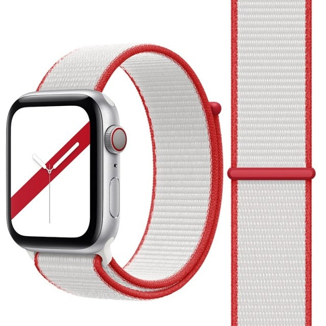 Japan World Flag Nylon Watch Straps Collection For Apple Watch 38mm, 40mm, 42mm, 44 mm On Sale