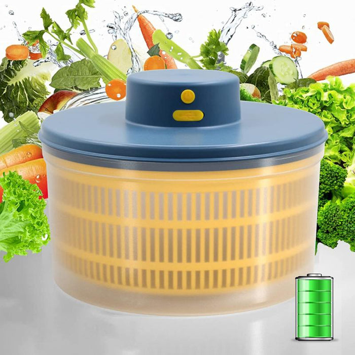 Electric Salad Spinner and Vegetable Dryer USB Rechargeable, Quick-Dry Kitchen Essential On Sale