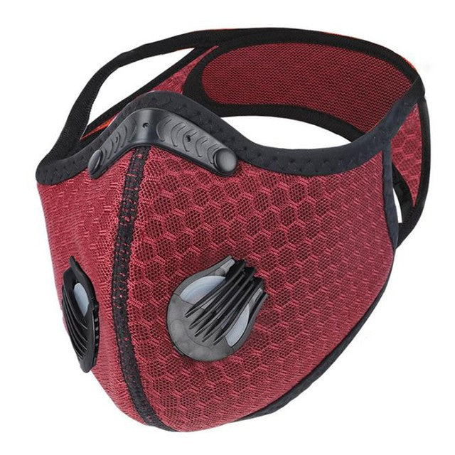 Red Mesh Cycling Face Mask On Sale