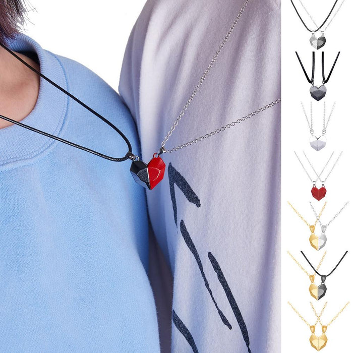 Magnetic Matching Heart Necklaces On Sale