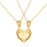 Magnetic Matching Gold Heart Necklaces On Sale