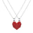 Magnetic Matching Red Heart Necklaces On Sale