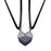 Magnetic Matching Black Heart Necklaces On Sale